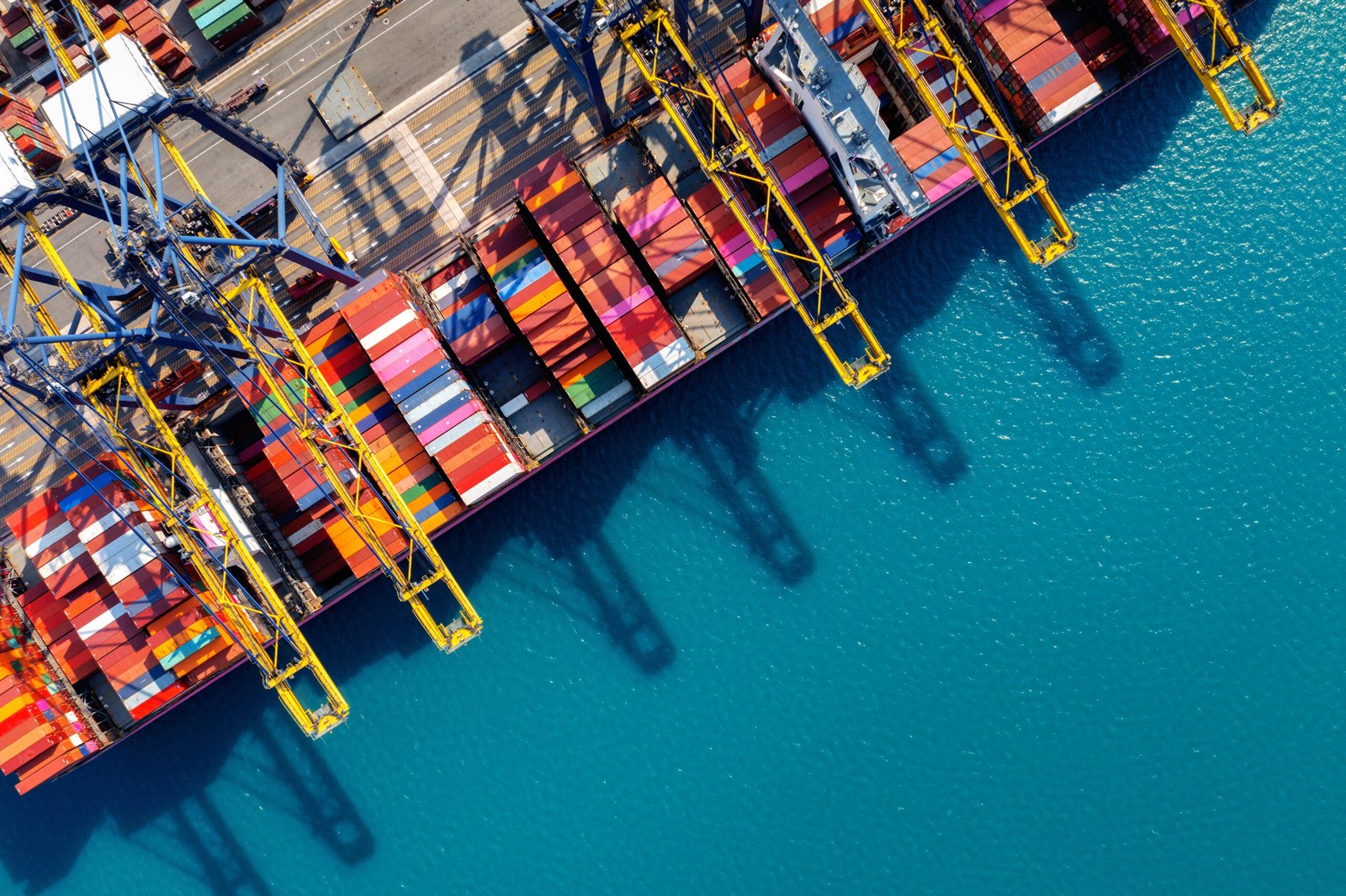 Quote 7 aerial view cargo ship cargo container harbor scaled